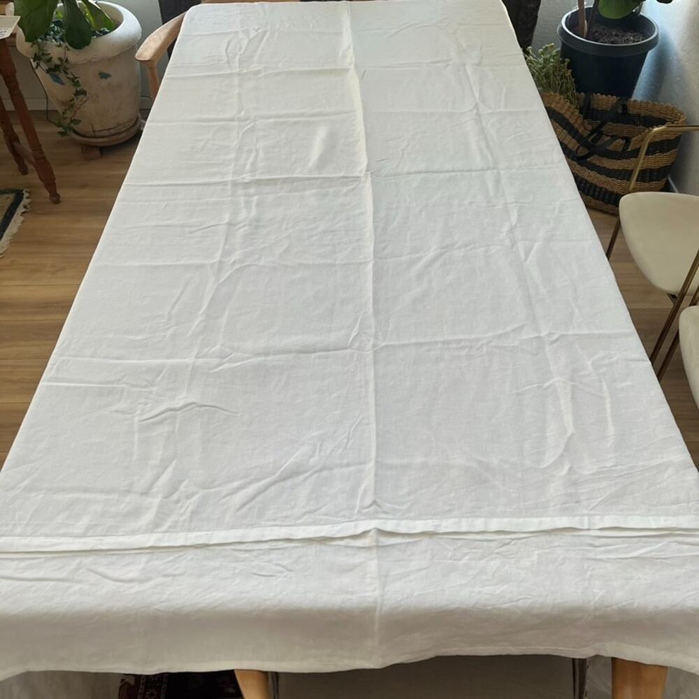 Simple & Opulence White 100% Linen King Luxury Duvet Cover